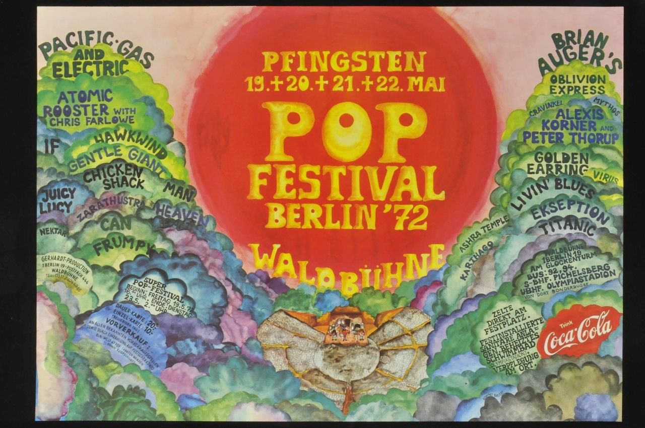 Golden Earring show announcement Berlin (Germany) - Waldbühne May 19 1972